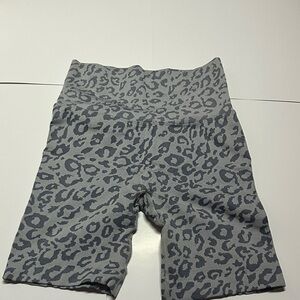 Amazon Gray Animal Print Women's Bike Shorts